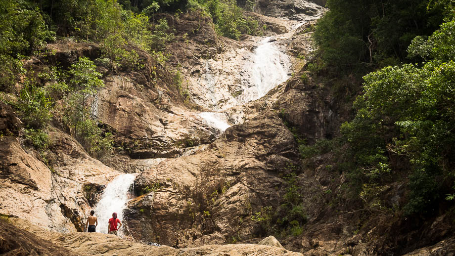 Scale of the Upper Jerangkang Waterfall